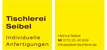 Tischlerei Seibel, Individuelle Anforderungen, Helmut Seibel, Mobil 10722546939, info(at)seibelel-tischlerei.de